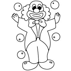 Coloriage d'un lapin de cirque
