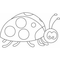 Coloriage de Belle la Coccinelle 2

