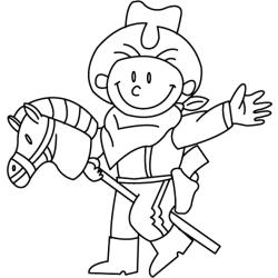 Cowboy 01 - Motif à décorer