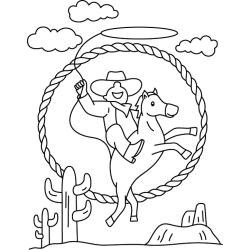 Cowboy 01 - Motif à décorer