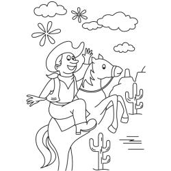 Cowboy 01 - Motif à décorer