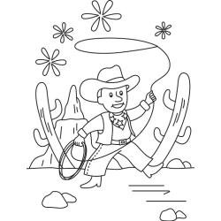 Cowboy 04 - Motif à décorer