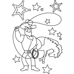 Cowboy 09 - Motif à décorer