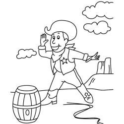 Cowboy 09 - Motif à décorer
