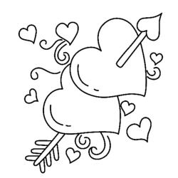 Coloriage Saint-Valentin : couple