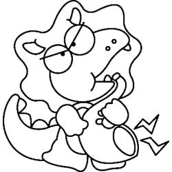 Dinosaure 04 - Motif à décorer