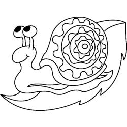Coloriage escargot rapide