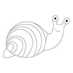 Coloriage escargot rapide