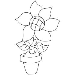 Fleur 003 - Motif à décorer