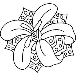 Fleur 014 - Motif à décorer