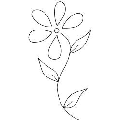Fleur 014 - Motif à décorer
