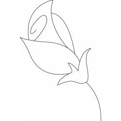 Fleur 014 - Motif à décorer