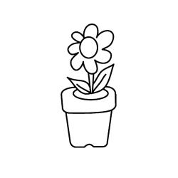 Fleur 023 - Motif à décorer