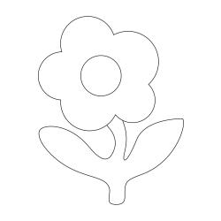Fleur 023 - Motif à décorer