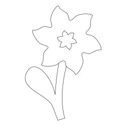 Fleur 023 - Motif à décorer