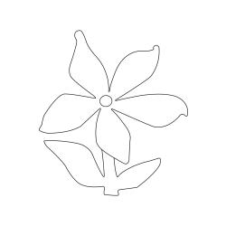 Fleur 026 - Motif à décorer