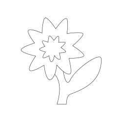 Fleur 026 - Motif à décorer