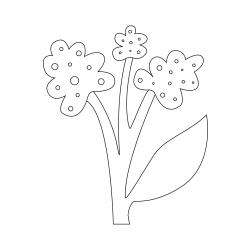 Fleur 028 - Motif à décorer