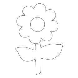 Fleur 030 - Motif à décorer