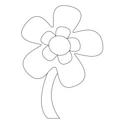 Fleur 033 - Motif à décorer