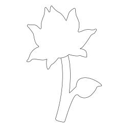 Fleur 034 - Motif à décorer