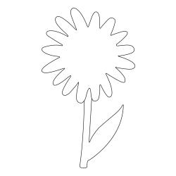 Fleur 035 - Motif à décorer