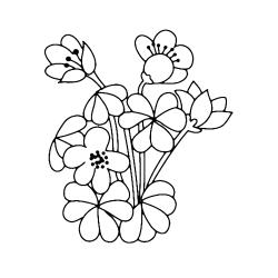 Fleurs 001 - Motif à décorer