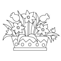 Fleurs 001 - Motif à décorer