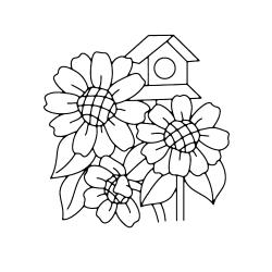 Fleurs 001 - Motif à décorer