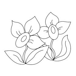 Fleurs 005 - Motif à décorer