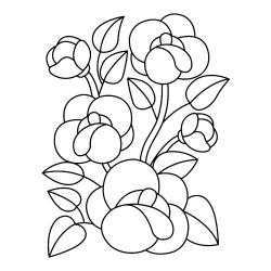 Fleurs 005 - Motif à décorer