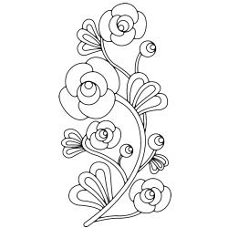 Fleurs 009 - Motif à décorer