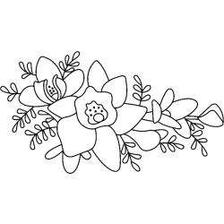 Fleurs 014 - Motif à décorer