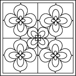 Fleurs 018 - Motif à décorer