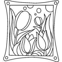 Fleurs 018 - Motif à décorer