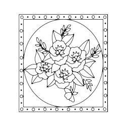 Fleurs 036 - Motif à décorer