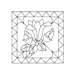 Fleurs 036 - Motif à décorer