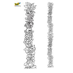 Fleurs 048 - Motif à décorer
