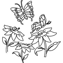 Fleurs et papillons 04 - Motif à décorer