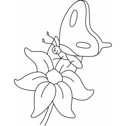 Fleurs et papillons 04 - Motif à décorer
