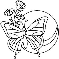 Fleurs et papillons 09 - Motif à décorer