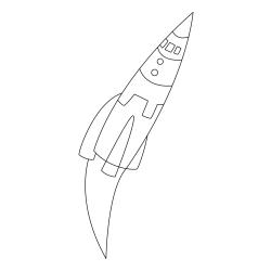 Coloriage d'un avion dessin 2 