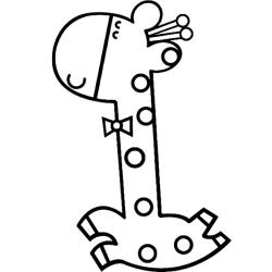 Coloriage girafe #07