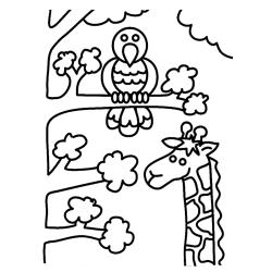 Girafe 03 - Motif à décorer