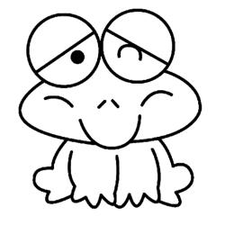 Coloriage du jeune têtard 