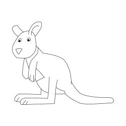 coloriage d'un opossum dans les arbres