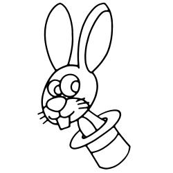 Coloriage lapin #17