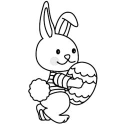 Lapin 01 - Motif à décorer