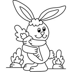 Lapin 01 - Motif à décorer