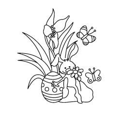 Lapin 16 - Motif à décorer